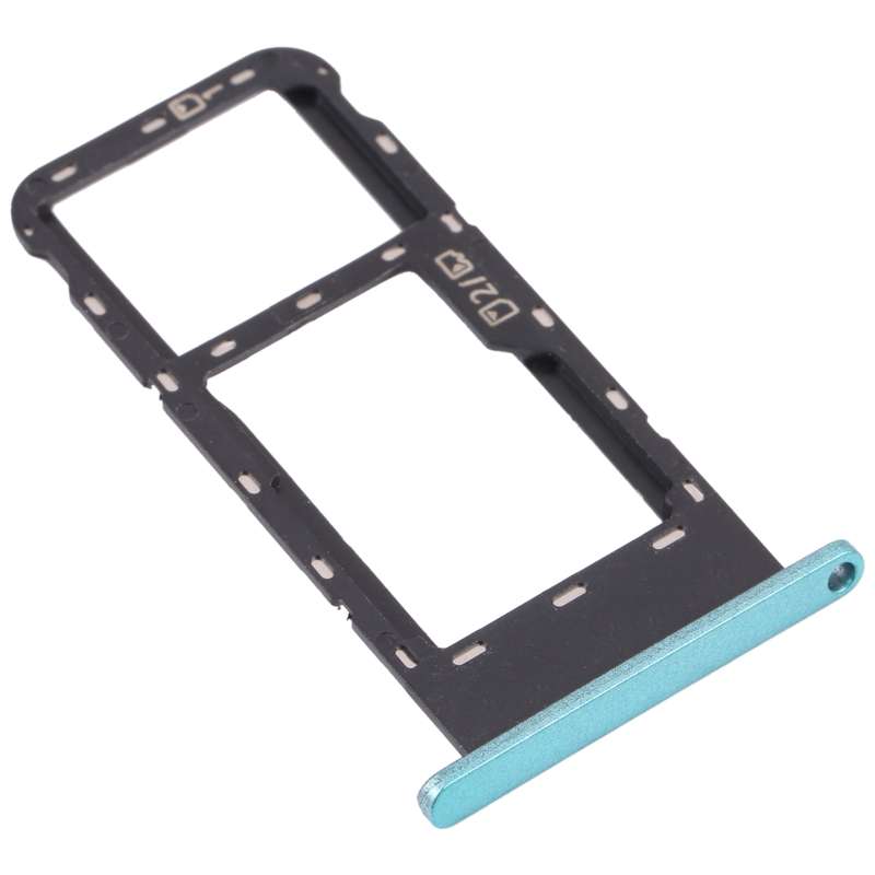 SIM Card Tray + Micro SD Card Tray for ZTE Blade V2020 Smart (Black)