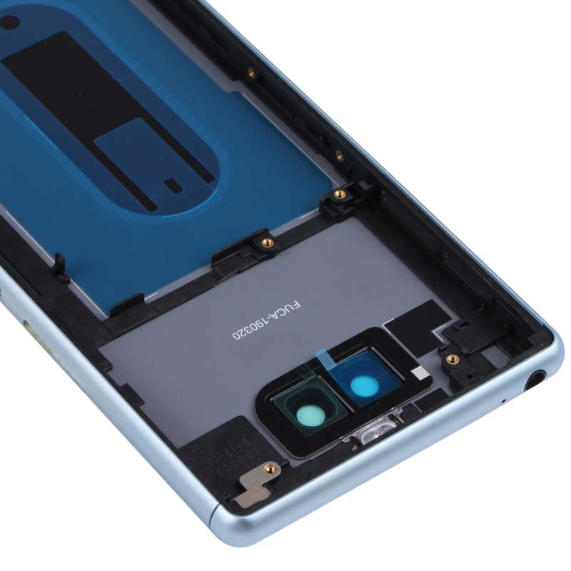 For Sony Xperia 8 Battery Back Cover with Middle Frame & Camera Lens Cover(Black)