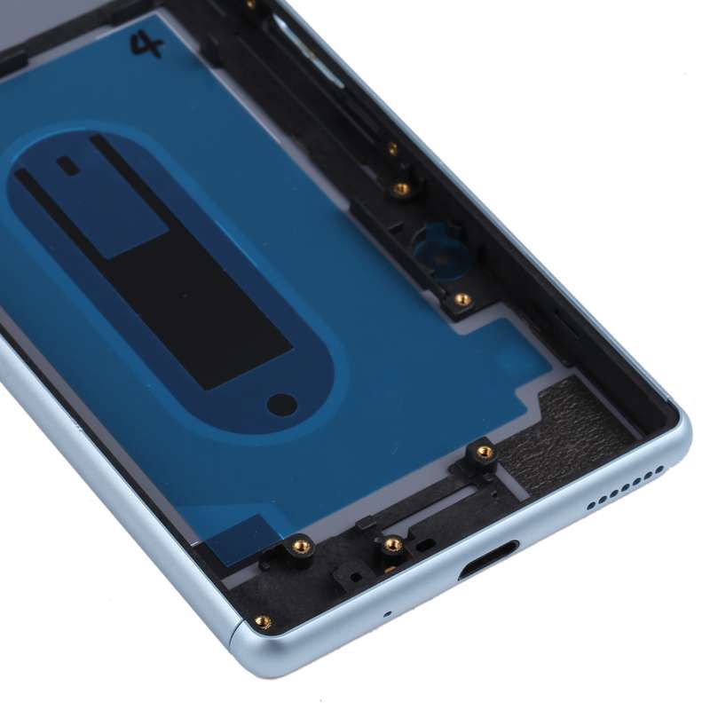For Sony Xperia 8 Battery Back Cover with Middle Frame & Camera Lens Cover(Black)