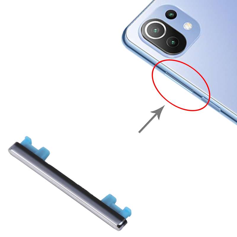 Volume Control Button for Xiaomi Mi 11 Lite (Silver)