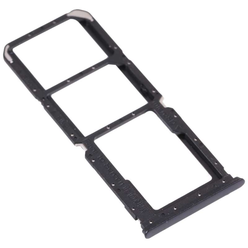 For OPPO A54S CPH2273 SIM Card Tray + SIM Card Tray + Micro SD Card Tray (Black)