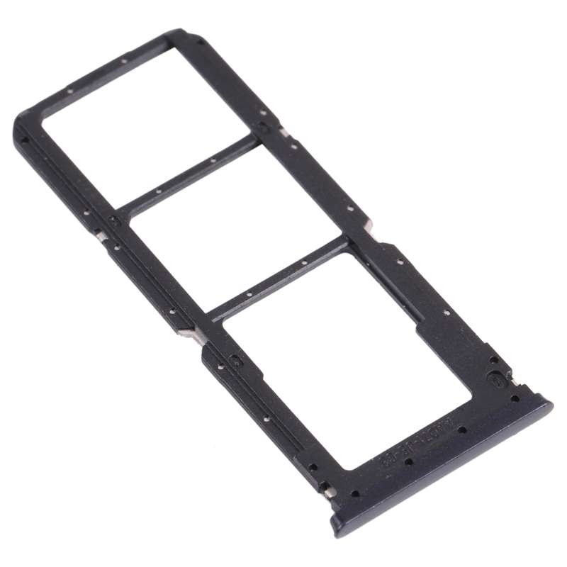 For OPPO A54S CPH2273 SIM Card Tray + SIM Card Tray + Micro SD Card Tray (Black)
