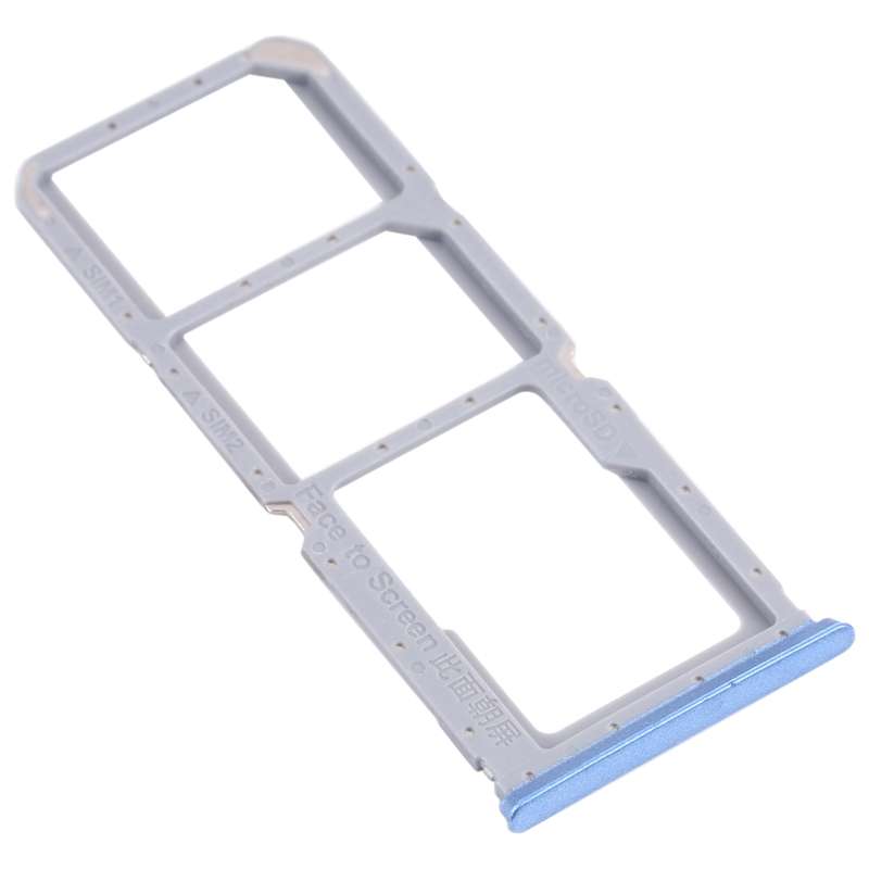 For OPPO A54S CPH2273 SIM Card Tray + SIM Card Tray + Micro SD Card Tray (Black)