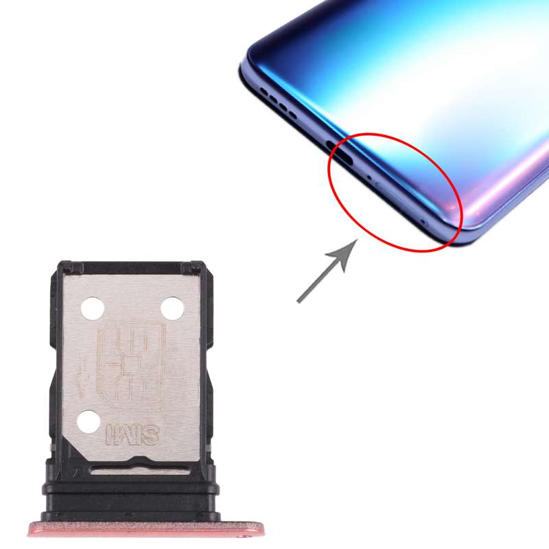 For OPPO Realme X7 RMX2176 SIM Card Tray + SIM Card Tray (Gold)