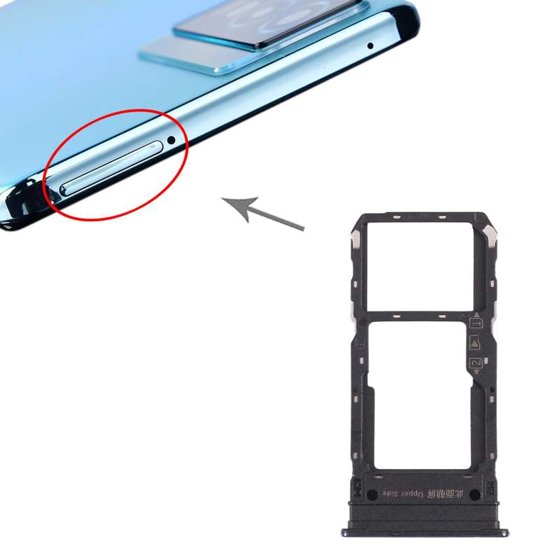 For vivo iQOO 8 Pro SIM Card Tray + SIM Card Tray (Black)