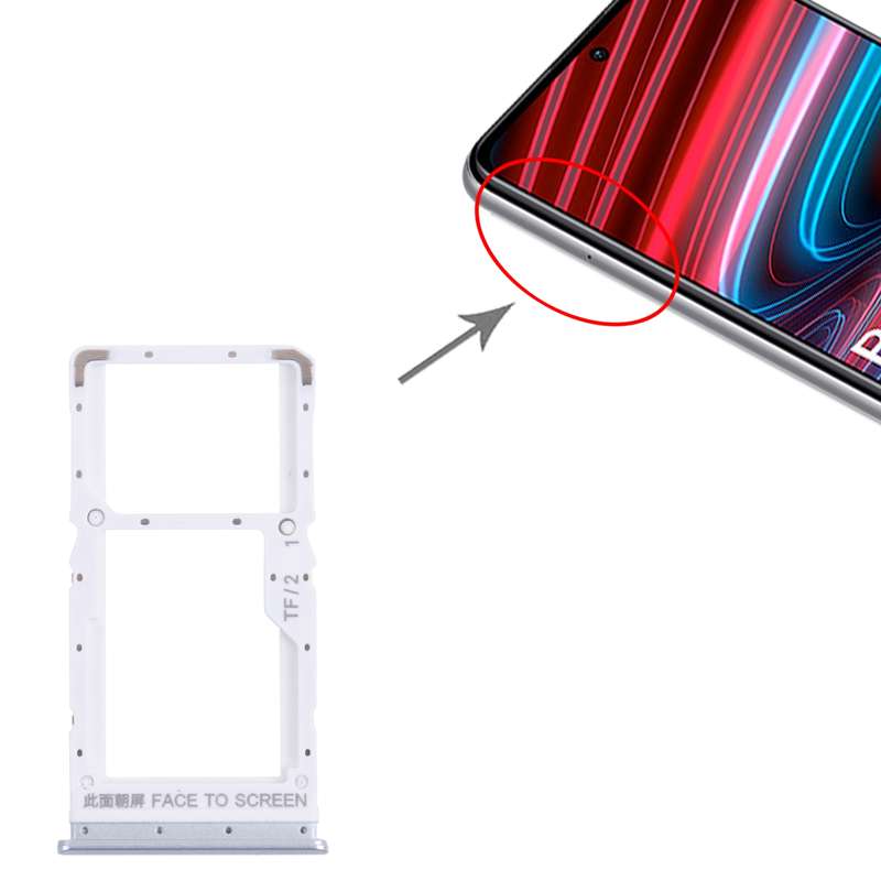 SIM Card Tray + SIM Card Tray / Micro SD Card Tray for Xiaomi Redmi Note 11 (China) 21091116AC / Red