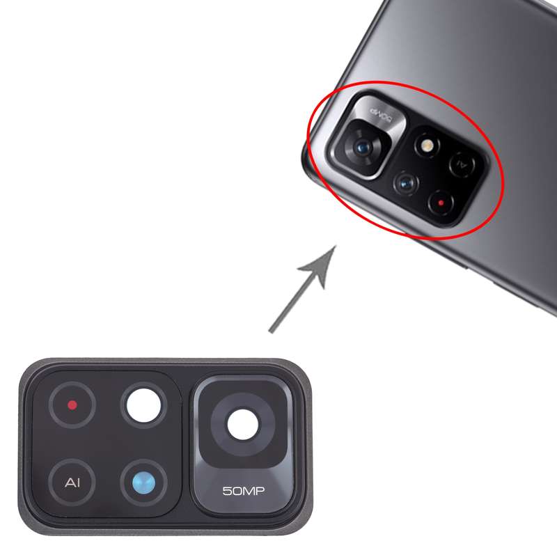 Camera Lens Cover for Xiaomi Redmi Note 11 (China) 21091116AC / Poco M4 Pro 5G 21091116AG, MZB0BGVIN