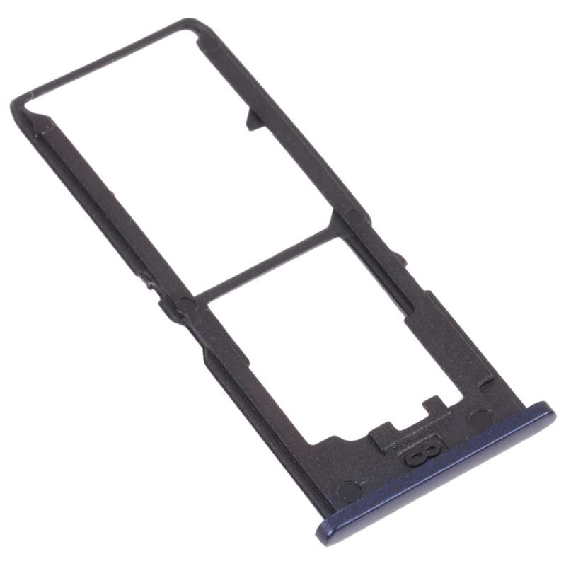 For vivo Y30 Standard / Y12s SIM Card Tray + SIM Card Tray + Micro SD Card Tray (Black)