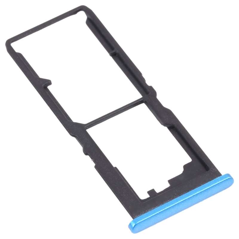 For vivo Y30 Standard / Y12s SIM Card Tray + SIM Card Tray + Micro SD Card Tray (Black)