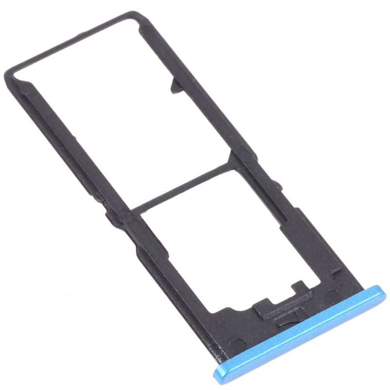For vivo Y30 Standard / Y12s SIM Card Tray + SIM Card Tray + Micro SD Card Tray (Black)