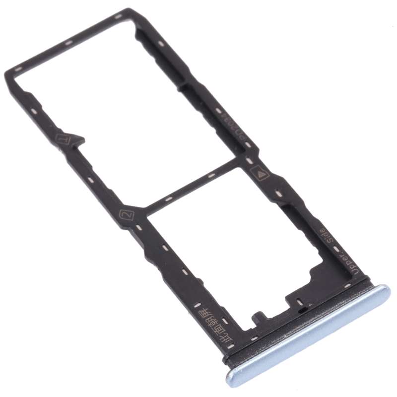 For vivo Y30 Standard / Y12s SIM Card Tray + SIM Card Tray + Micro SD Card Tray (Black)