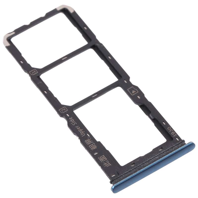 For vivo Y11s V2028 SIM Card Tray + SIM Card Tray + Micro SD Card Tray (Black)