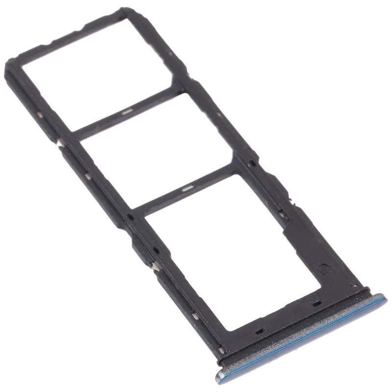 For vivo Y11s V2028 SIM Card Tray + SIM Card Tray + Micro SD Card Tray (Black)