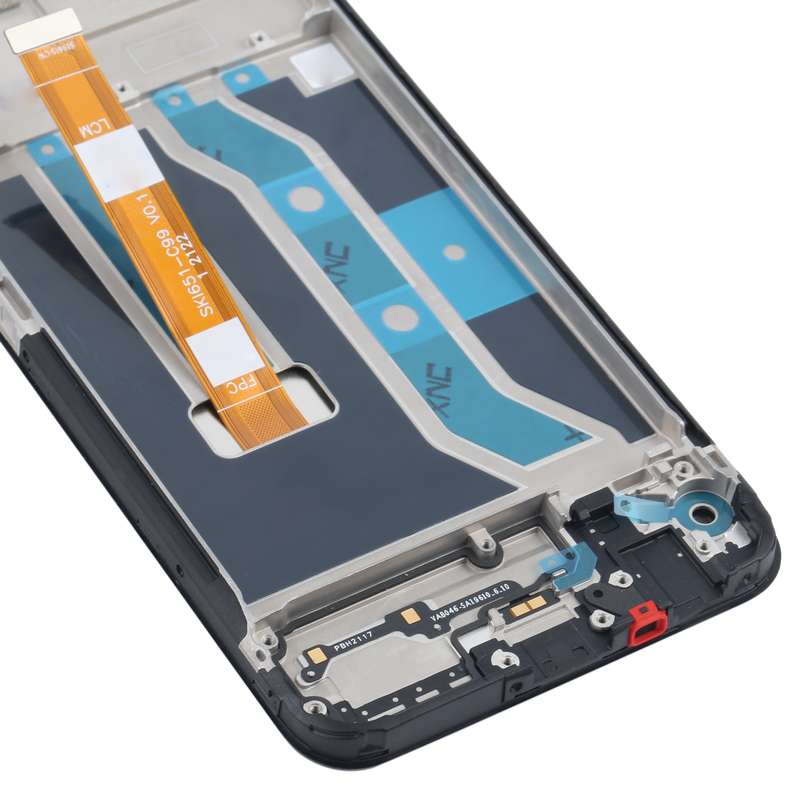 Original LCD Screen and Digitizer Full Assembly with Frame for OPPO Realme C21Y / Realme C25Y