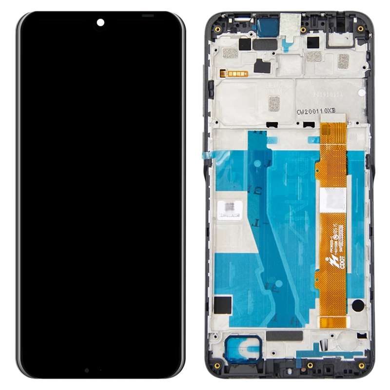LCD Screen and Digitizer Full Assembly with Frame for Alcatel 3 / 3L 2019 OT-5053 5053K(Black)