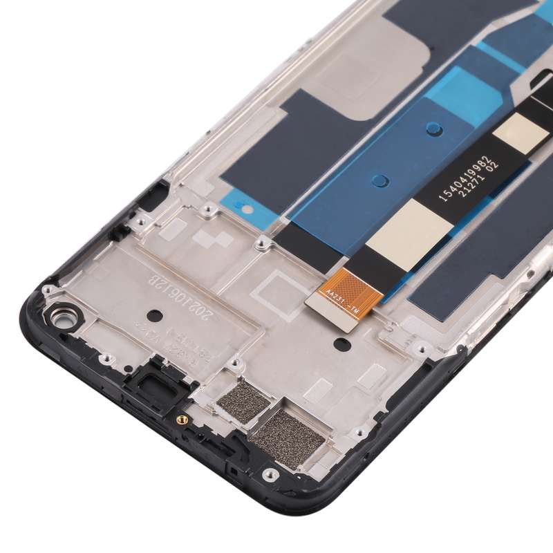 LCD Screen and Digitizer Full Assembly with Frame for OPPO Realme 8 5G(Black)
