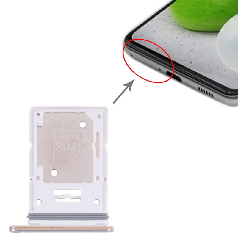For Samsung Galaxy A53 5G SM-A536B Original SIM Card Tray + SIM Card Tray / Micro SD card tray (Gold