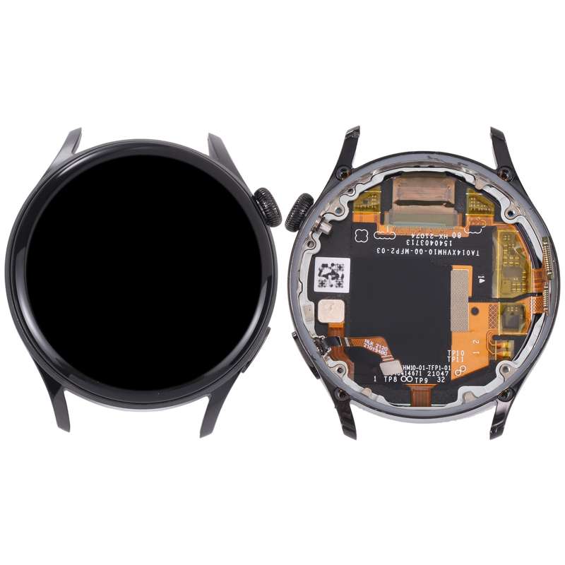 Original LCD Screen and Digitizer Full Assembly With Frame for Huawei Watch 3(Black)