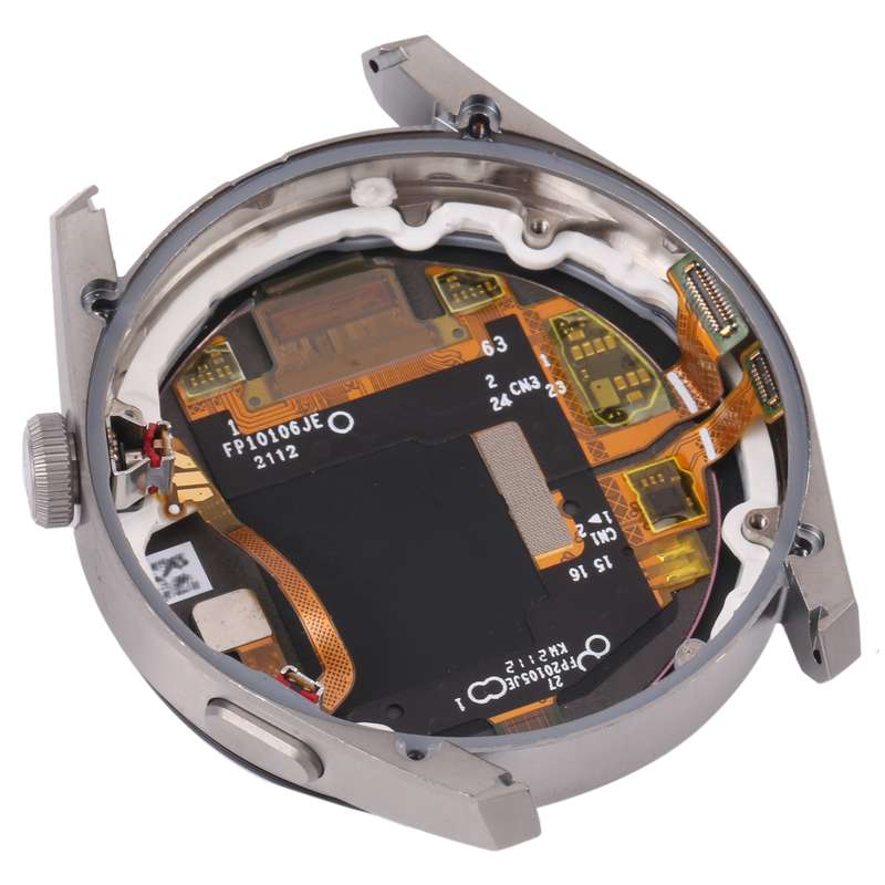 Original LCD Screen and Digitizer Full Assembly With Frame for Huawei Watch 3 Pro(Silver)