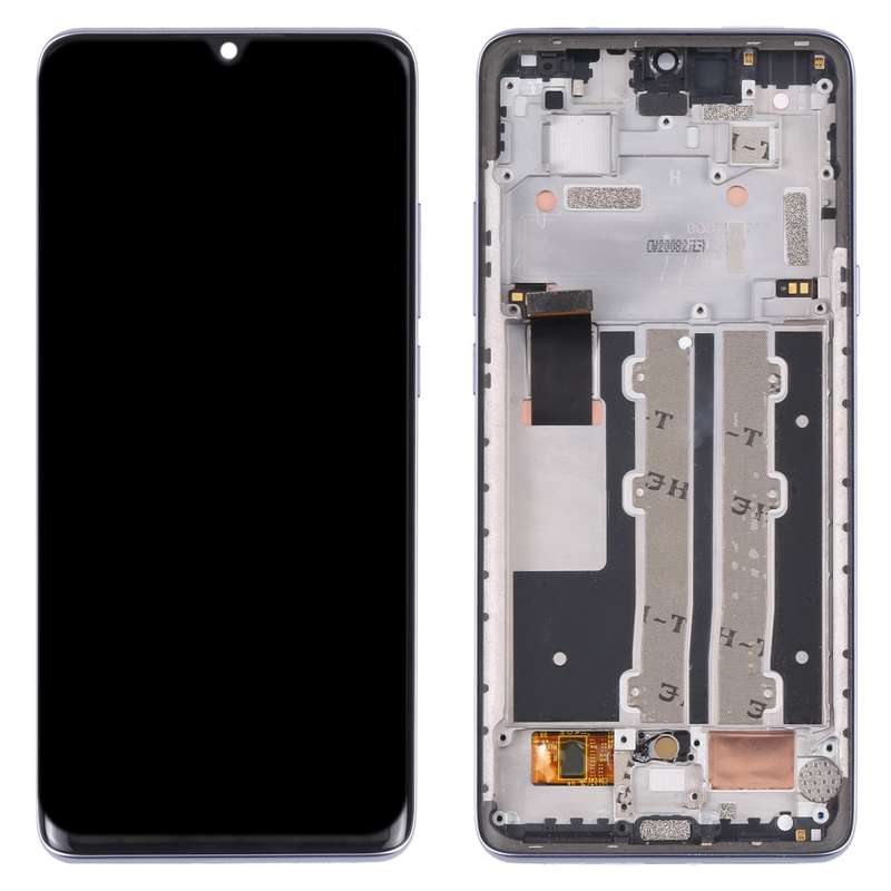 Original LCD Screen for TCL 10 Plus with Digitizer Full Assembly with Frame(Blue)