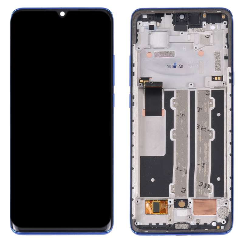 Original LCD Screen for TCL 10 Plus with Digitizer Full Assembly with Frame(Blue)
