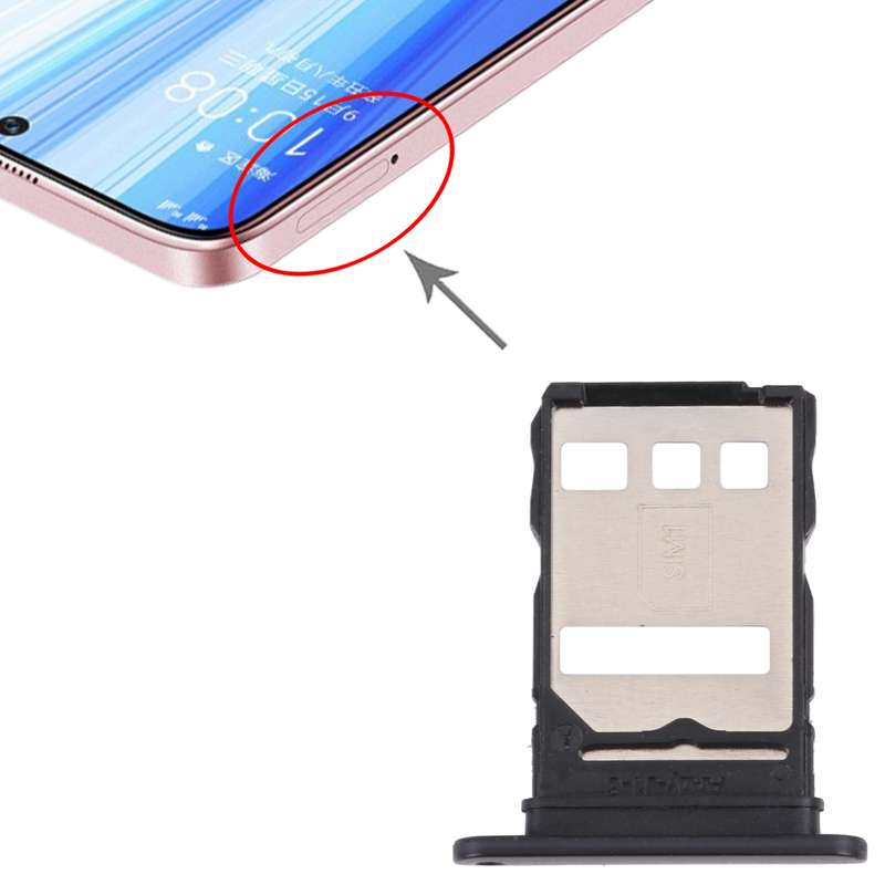 SIM Card Tray + SIM Card Tray for Honor X30 5G (Black)