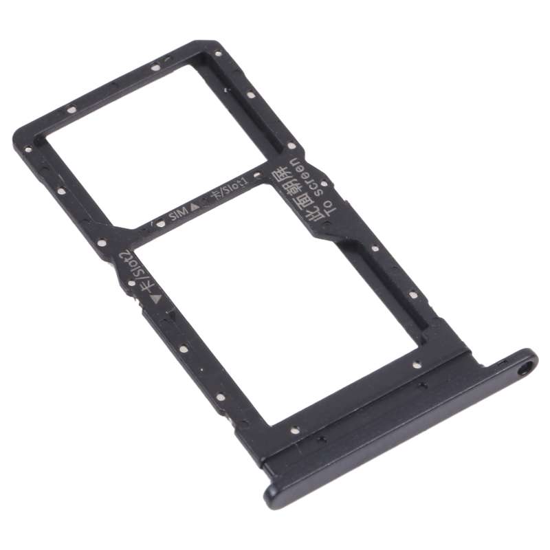 SIM Card Tray + SIM Card Tray / Micro SD Card Tray for Honor Play 20 (Black)