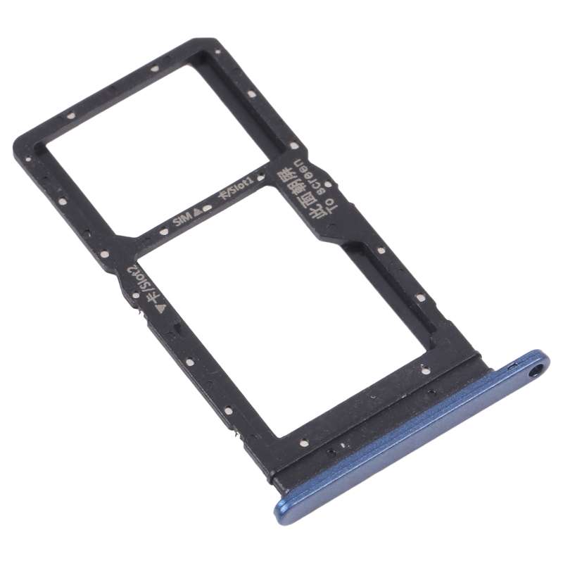 SIM Card Tray + SIM Card Tray / Micro SD Card Tray for Honor Play 20 (Black)