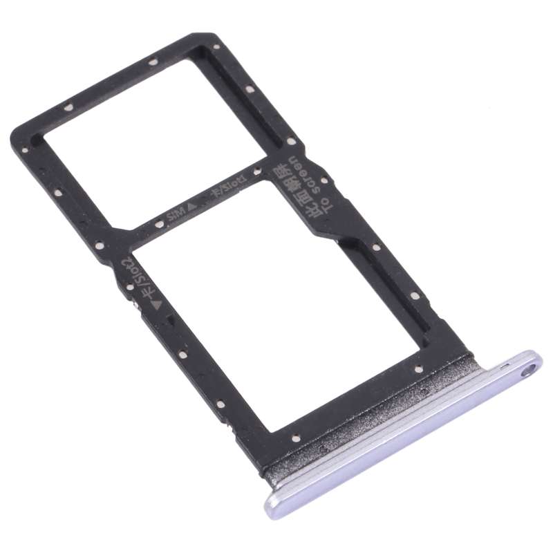 SIM Card Tray + SIM Card Tray / Micro SD Card Tray for Honor Play 20 (Black)