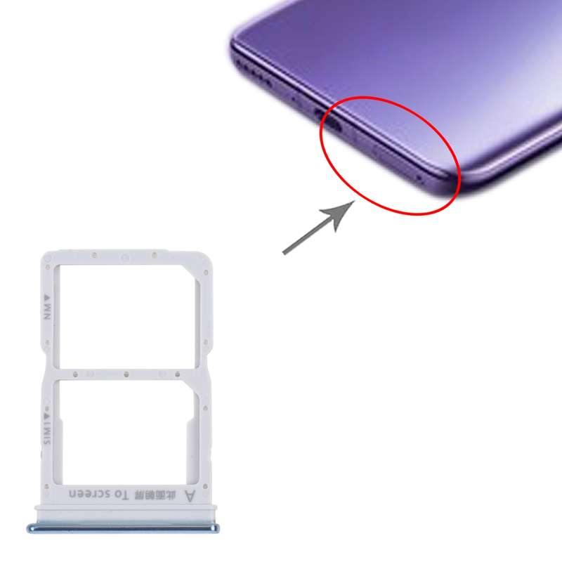 SIM Card Tray + NM Card Tray for Honor 30i (Black)