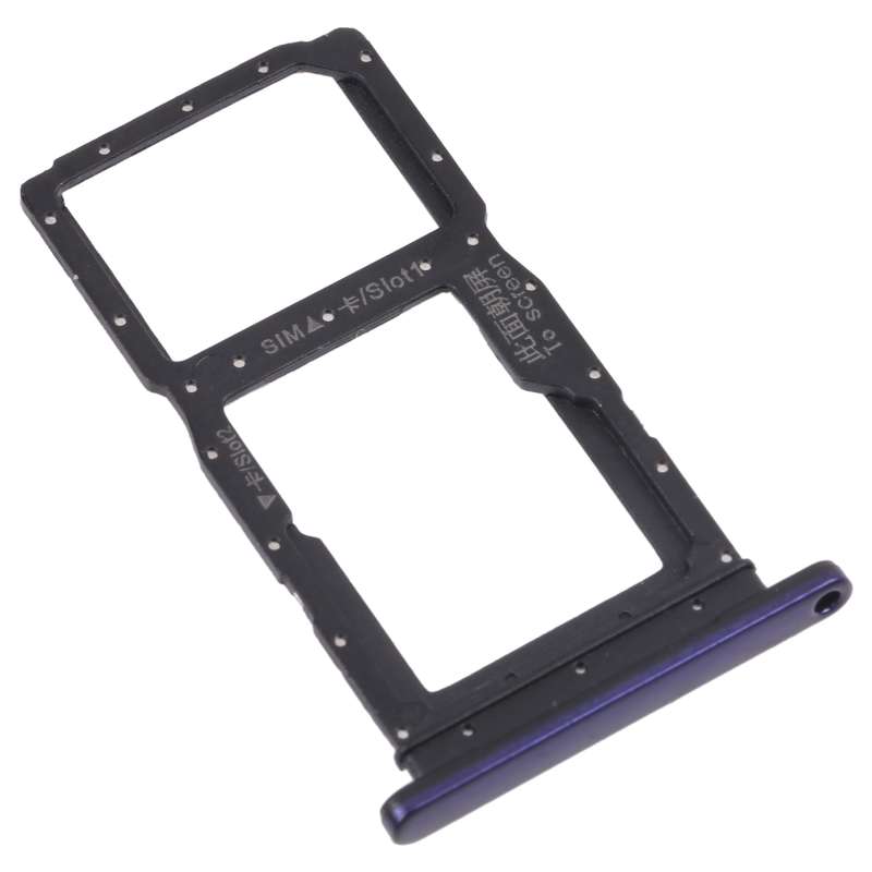 SIM Card Tray + SIM Card Tray / Micro SD Card Tray for Honor 9X (Black)