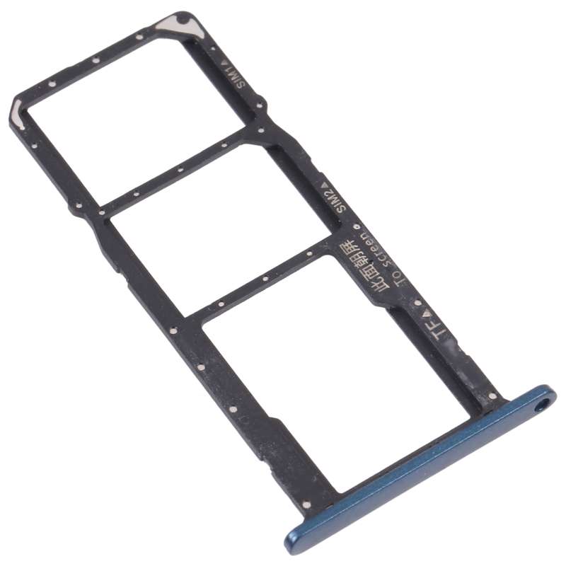 SIM Card Tray + SIM Card Tray + Micro SD Card Tray for Honor Play 8(Black)