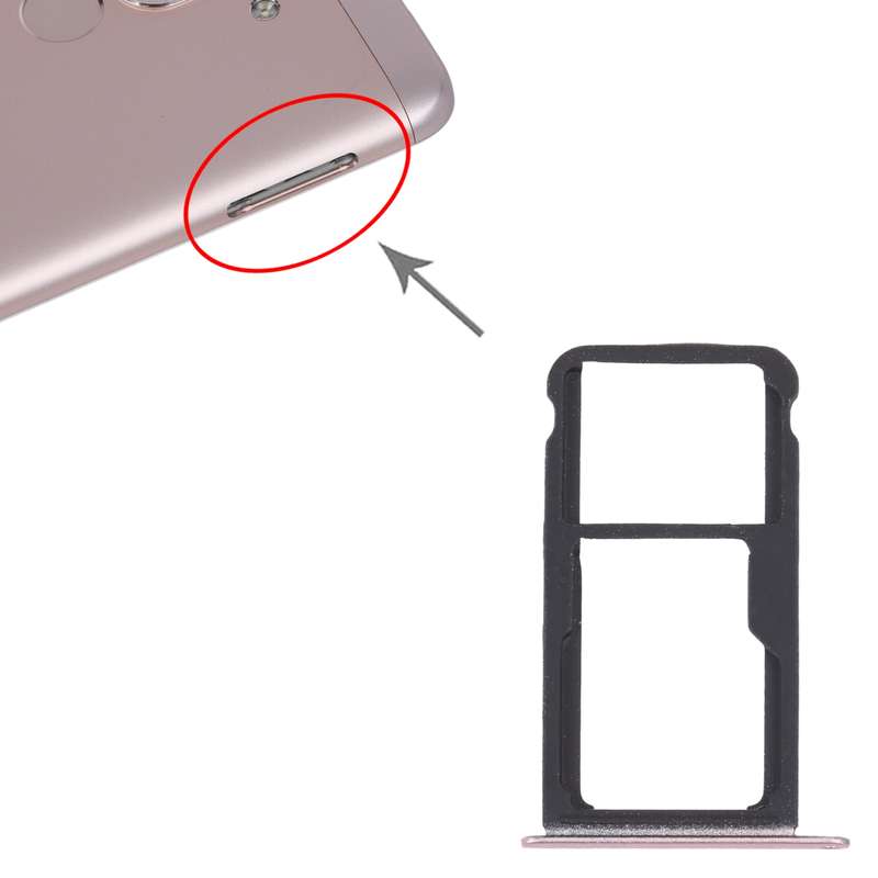 SIM Card Tray + SIM Card Tray / Micro SD Card Tray for Honor Play 6 (Gold)
