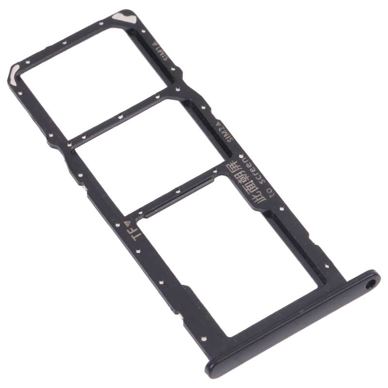 SIM Card Tray + SIM Card Tray / Micro SD Card Tray for Huawei Enjoy 20e (Black)
