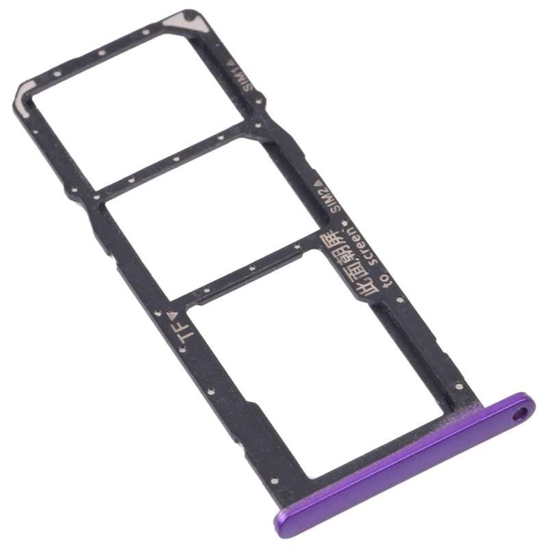 SIM Card Tray + SIM Card Tray / Micro SD Card Tray for Huawei Enjoy 20e (Black)
