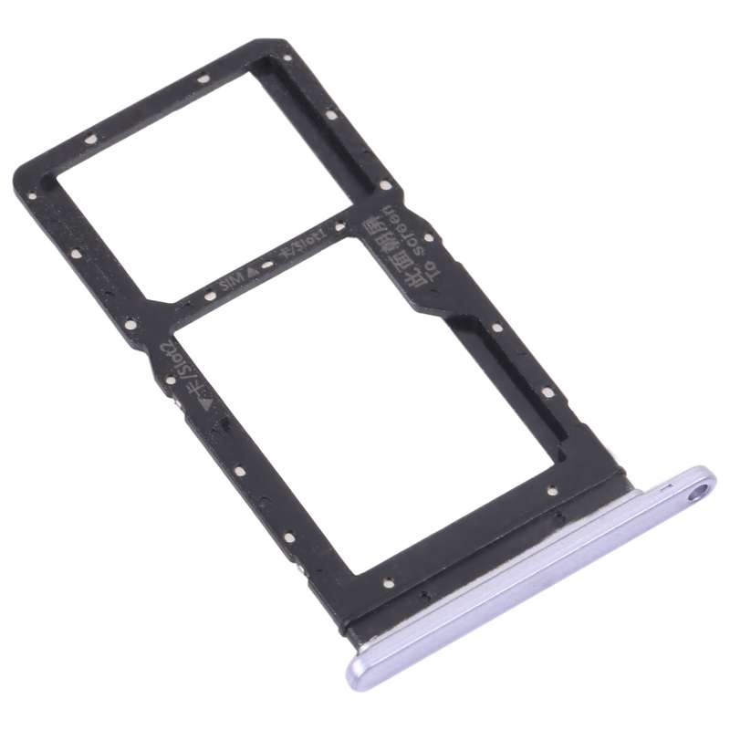 SIM Card Tray + SIM Card Tray / Micro SD Card Tray for Huawei Maimang 10 SE (Black)