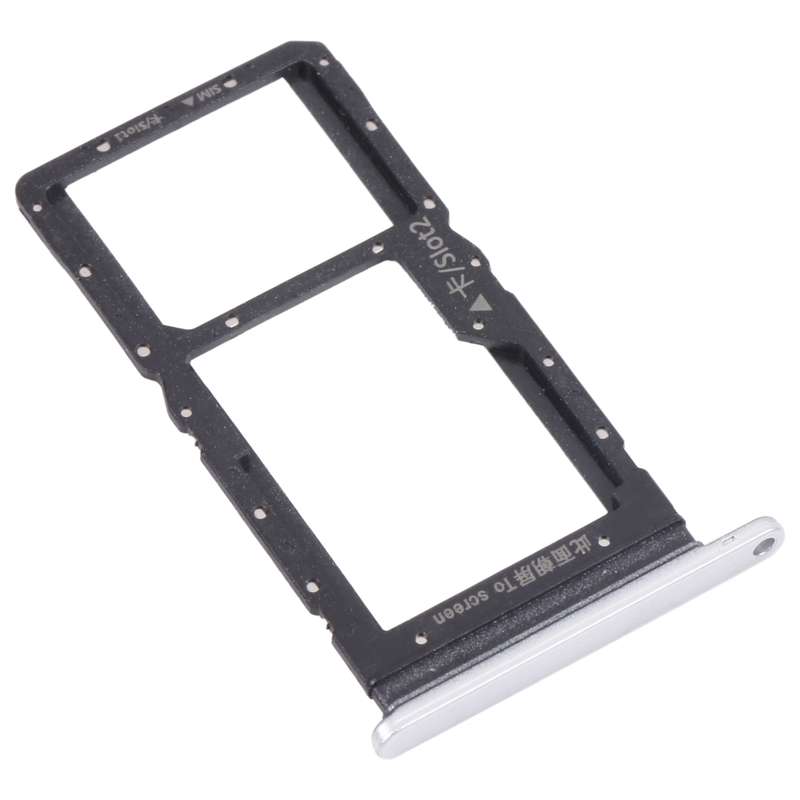 SIM Card Tray + SIM Card Tray / Micro SD Card Tray for Huawei Maimang 10 SE (Black)