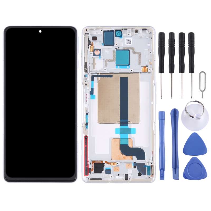 Original LCD Screen and Digitizer Full Assembly with Frame for Xiaomi Redmi K50 Gaming/Poco F4 GT(Bl