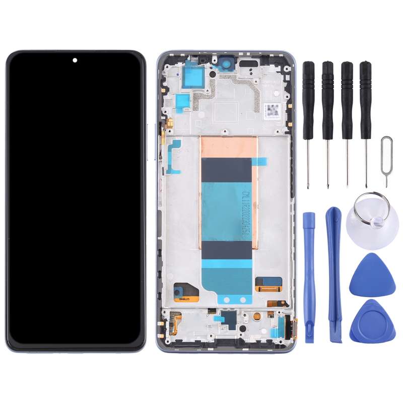 Original LCD Screen for Xiaomi Redmi K40S Digitizer Full Assembly with Frame(Black)