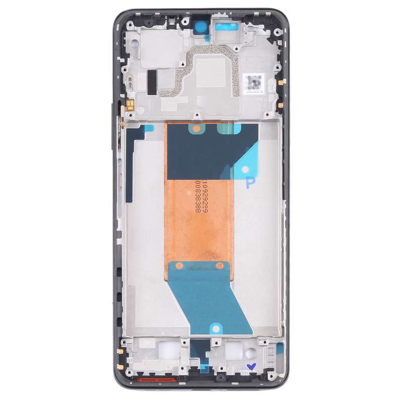 Front Housing LCD Frame Bezel Plate for Xiaomi Redmi K50 / Redmi K50 Pro(Black)