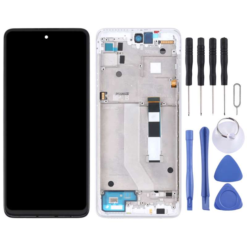 TFT LCD Screen for Motorola Moto G 5G Digitizer Full Assembly with Frame (Purple)