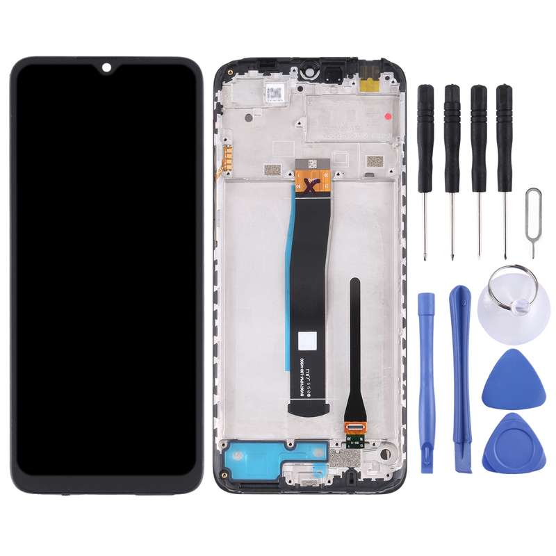 Original LCD Screen and Digitizer Full Assembly with Frame for Xiaomi Redmi 10C/Redmi 10 India/Poco