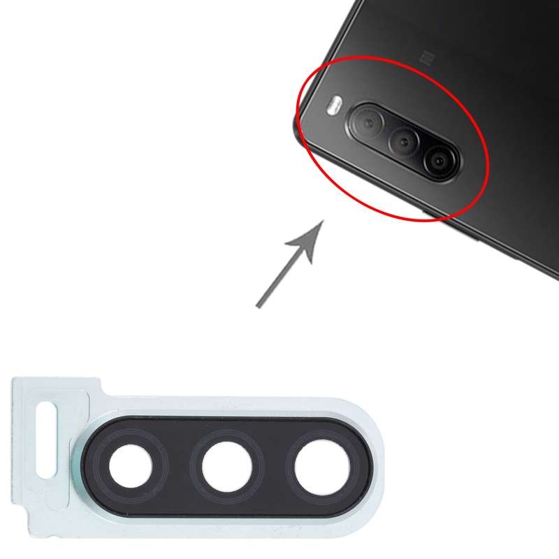 Camera Lens Cover for Sony Xperia 10 II (Black)