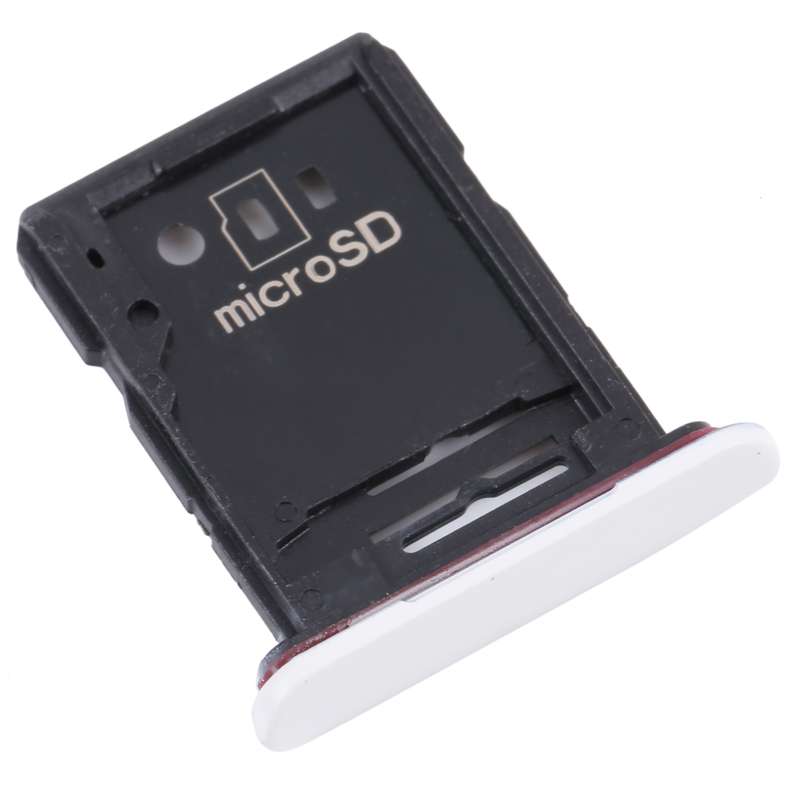 SIM Card Tray + Micro SD Card Tray for Sony Xperia 10 III (White)