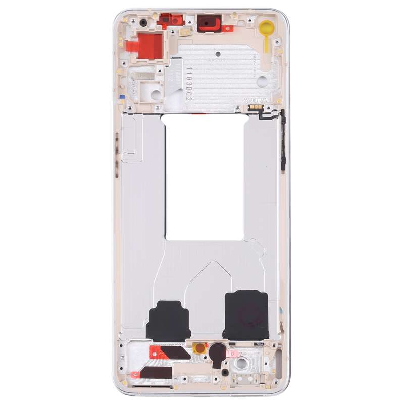 For OPPO Reno7 5G China PFJM10 Original Front Housing LCD Frame Bezel Plate (Black)