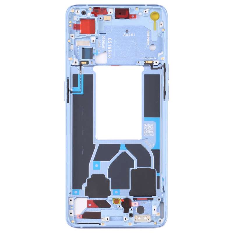 For OPPO Reno7 5G China PFJM10 Original Front Housing LCD Frame Bezel Plate (Black)