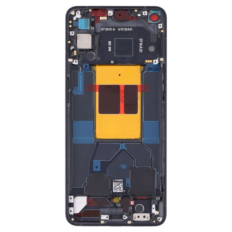 For OPPO Reno6 5G PEQM00 CPH2251 Original Front Housing LCD Frame Bezel Plate (Black)