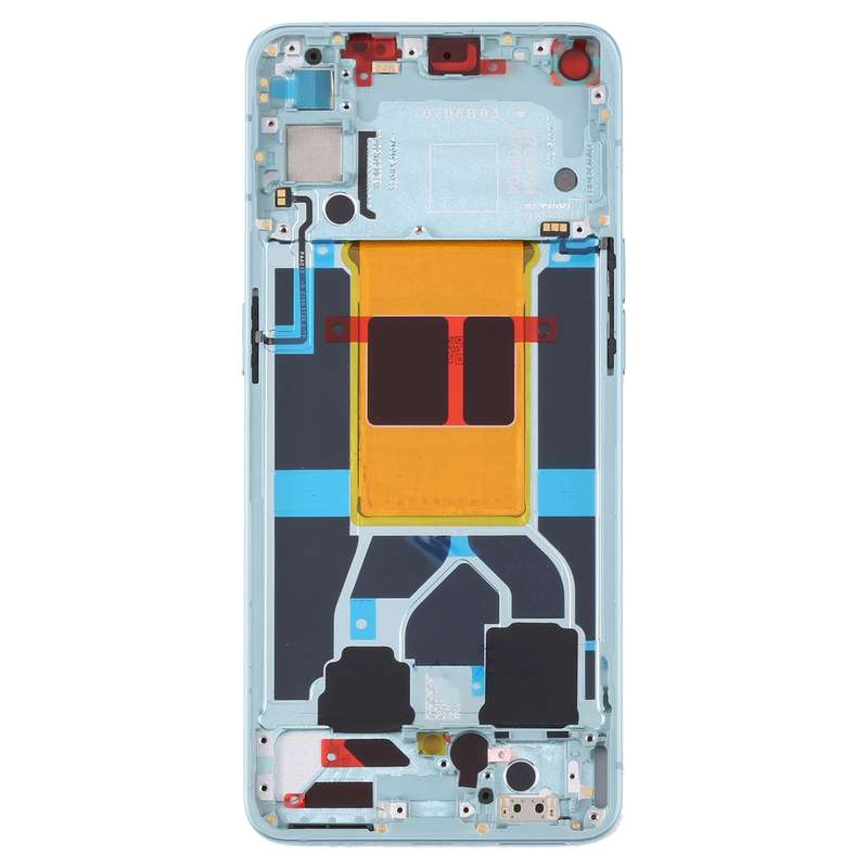 For OPPO Reno6 5G PEQM00 CPH2251 Original Front Housing LCD Frame Bezel Plate (Black)