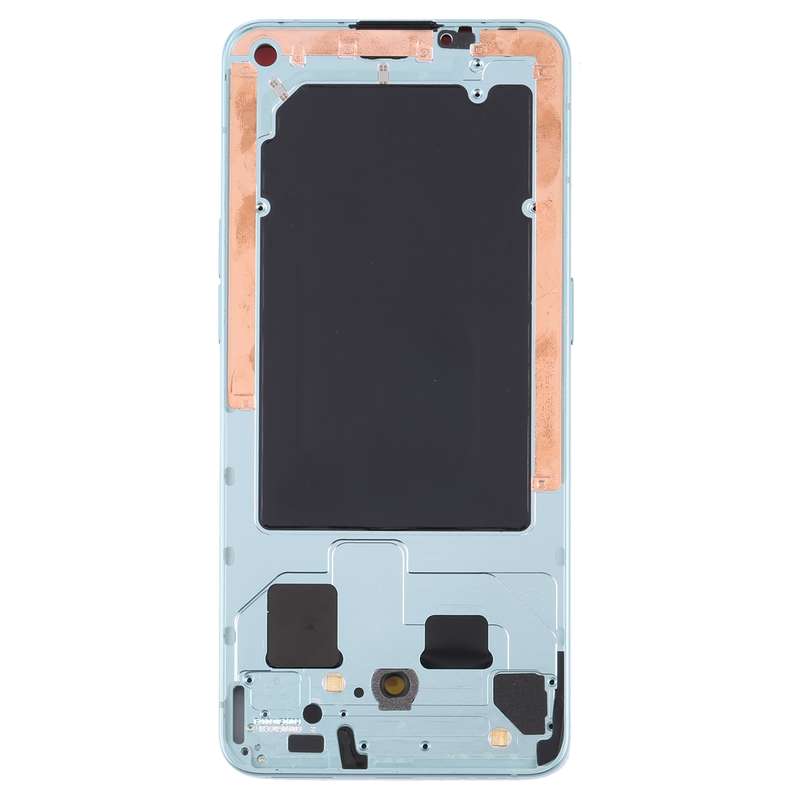 For OPPO Reno6 5G PEQM00 CPH2251 Original Front Housing LCD Frame Bezel Plate (Black)