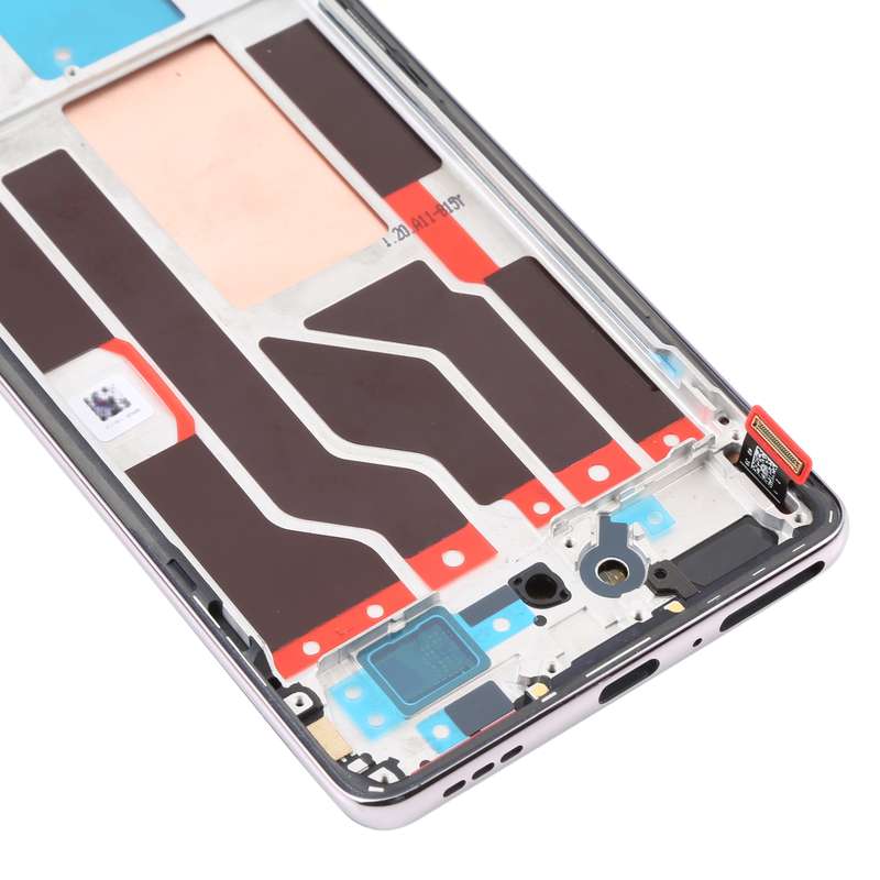 Original LCD Screen For OPPO Reno5 Pro 5G Digitizer Full Assembly with Frame (Black)